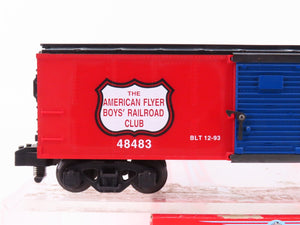 S Scale American Flyer 6-48483 Boy's Railroad Club Single Door Box Car #48483