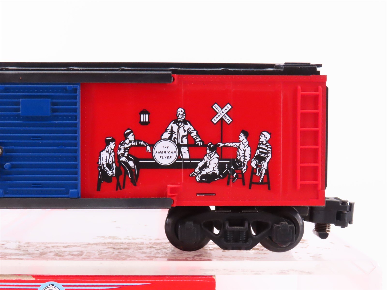 S Scale American Flyer 6-48483 Boy's Railroad Club Single Door Box Car #48483