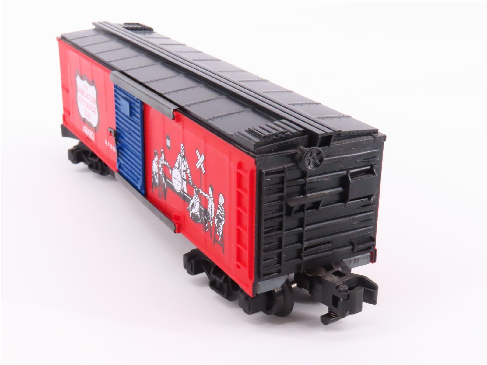 S Scale American Flyer 6-48483 Boy's Railroad Club Single Door Box Car #48483