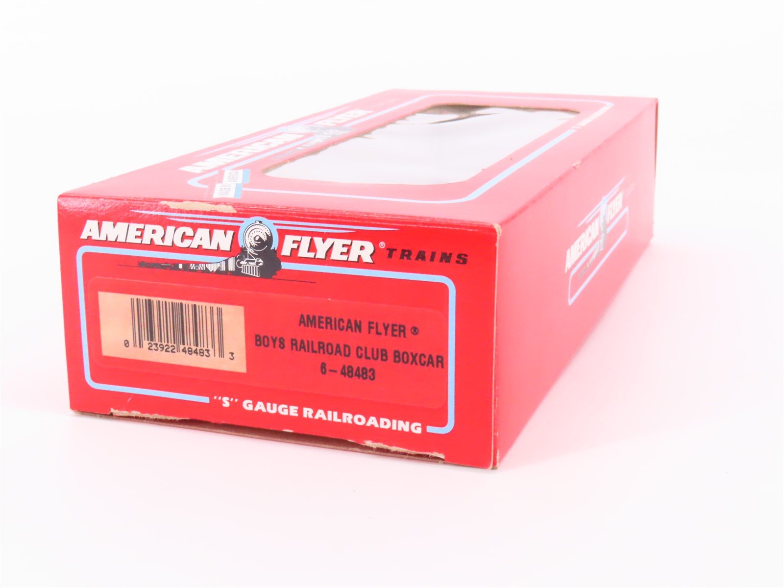 S Scale American Flyer 6-48483 Boy's Railroad Club Single Door Box Car #48483