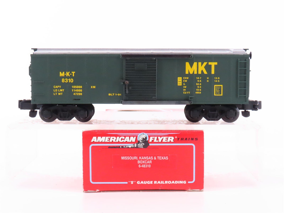 S Scale American Flyer 6-48310 M-K-T Katy Railroad Single Door Box Car #8310