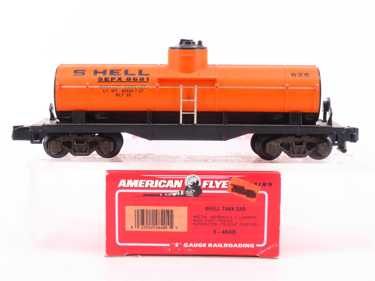 S Scale American Flyer 6-48405 SEPX Shell Single Dome Tank Car #8681