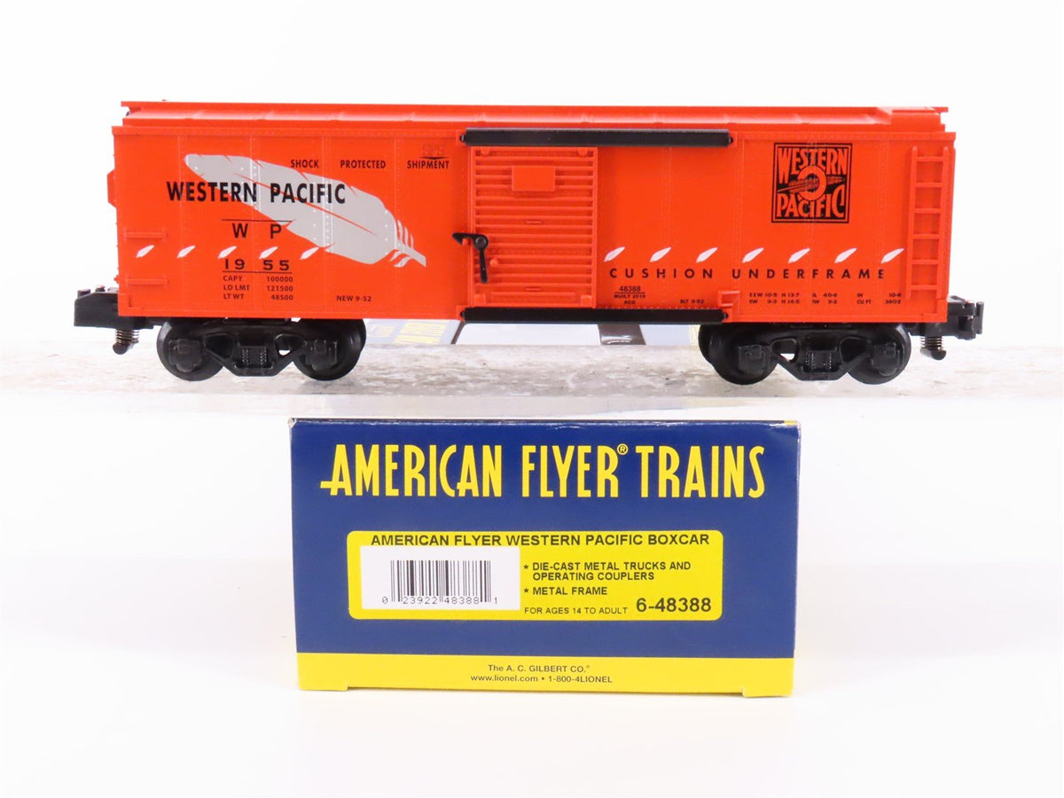 S Scale American Flyer 6-48388 WP Western Pacific Boxcar #1955