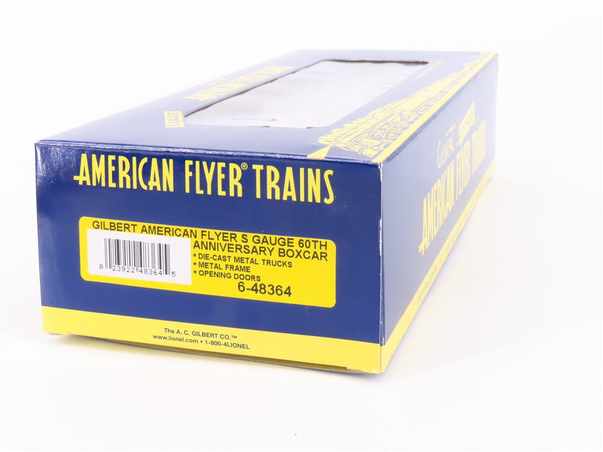 S Scale American Flyer 6-48364 Gilbert American 60th Anniversary Boxcar