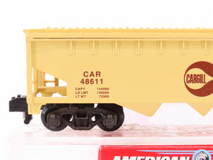 S Scale American Flyer 6-48611 CAR Cargill 3-Bay Covered Hopper #48611