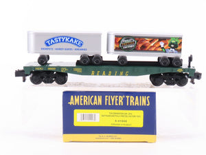 S Scale American Flyer 6-41006 TCA 2014 RDG Reading Flat Car #9803 w/ Trailers