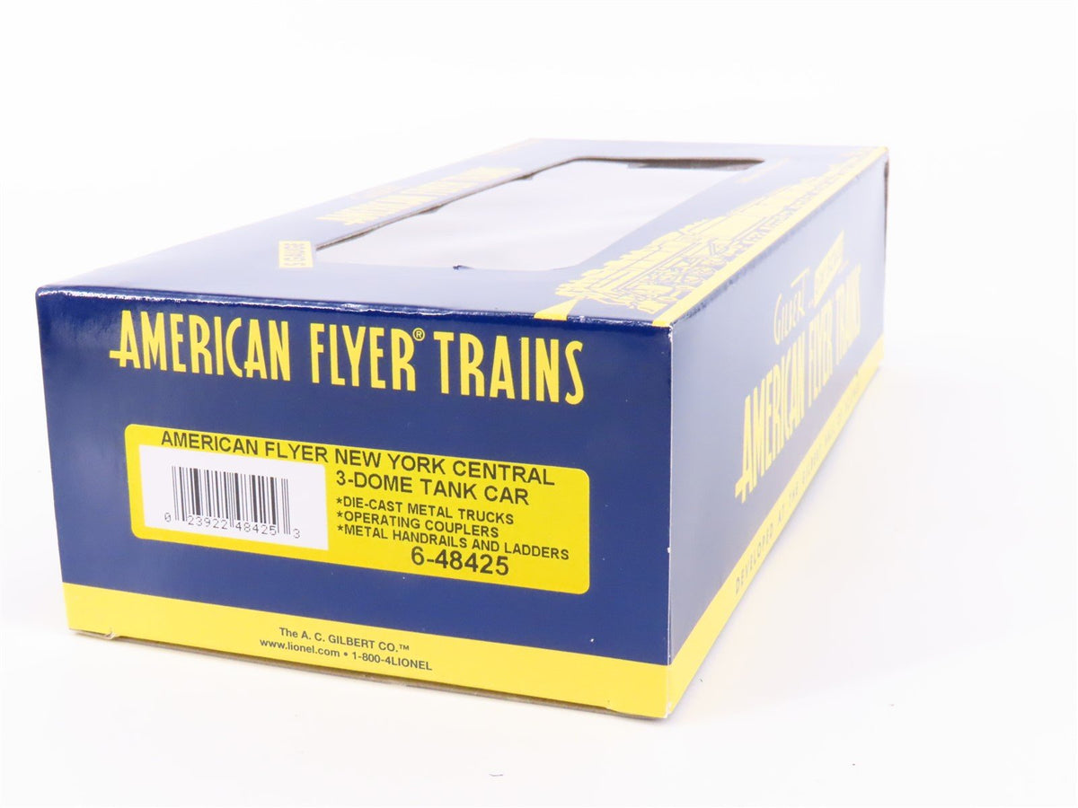 S Scale American Flyer 6-48425 NYC New York Central 3 Dome Tankcar #48425