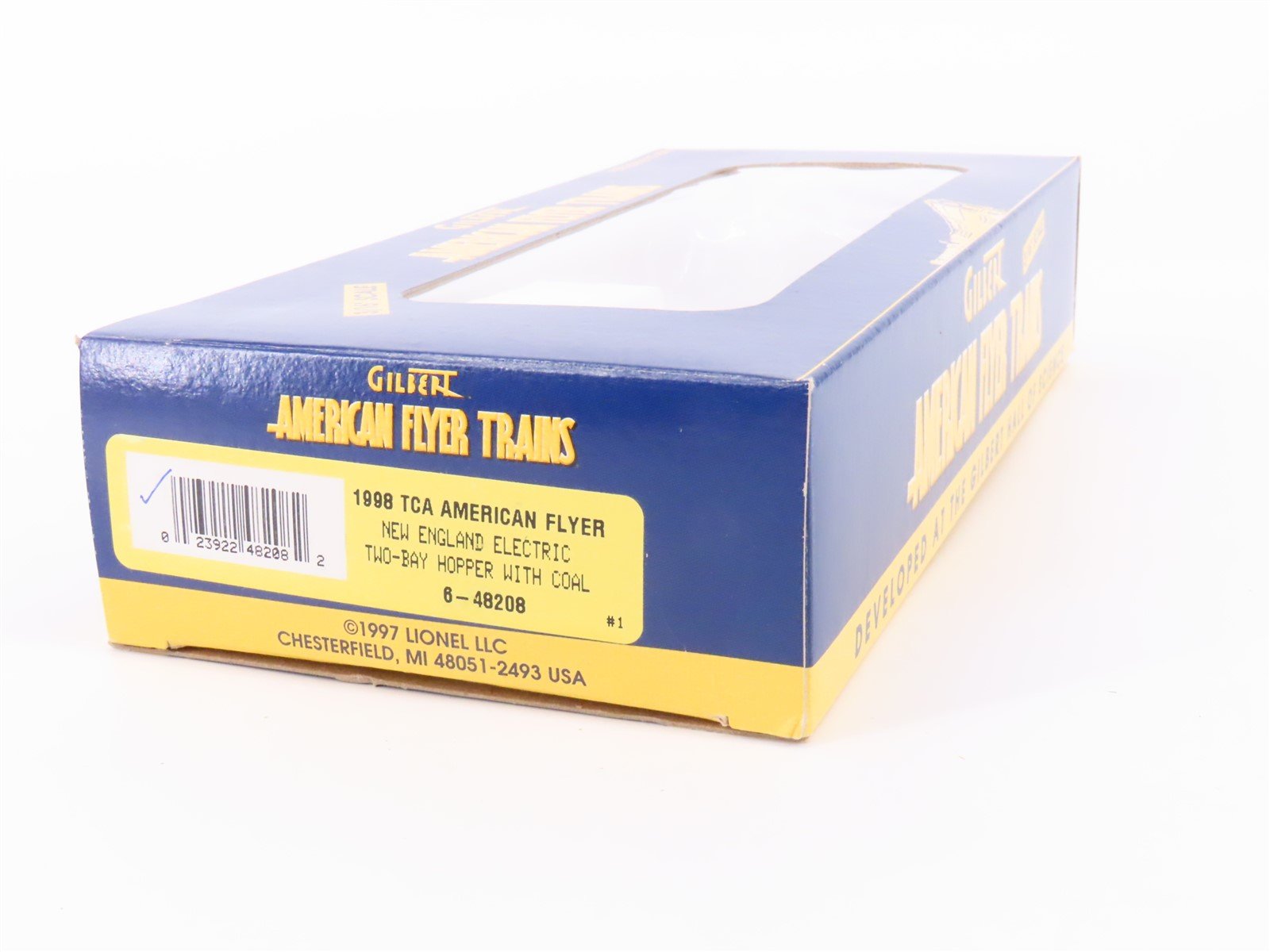 S American Flyer 6-48208 American Flyer 1998 TCA 3-Bay Hopper Car #31663 w/Load