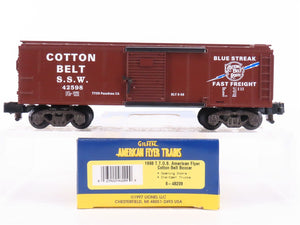 S Scale American Flyer 6-48209 TTOS 1998 SSW Cotton Belt Route Box Car #42598