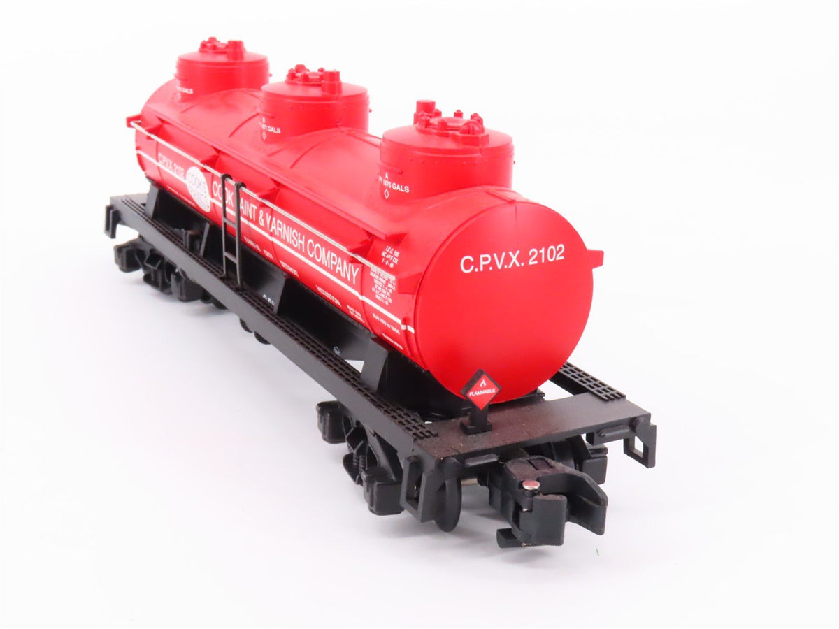 S Scale American Flyer 6-48228 CPVX NASG 2002 Cook Paint 3 Dome Tankcar #2102