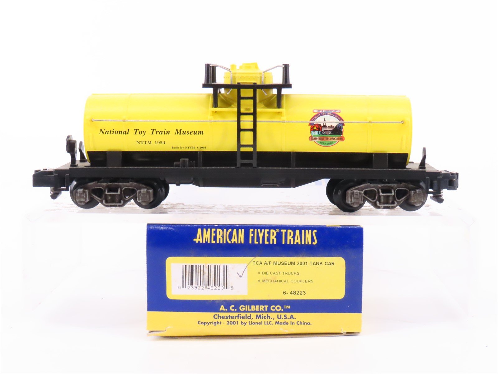 S American Flyer 6-48223 TCA 2001 NTTM National Toy Train Museum Tank Car #1954