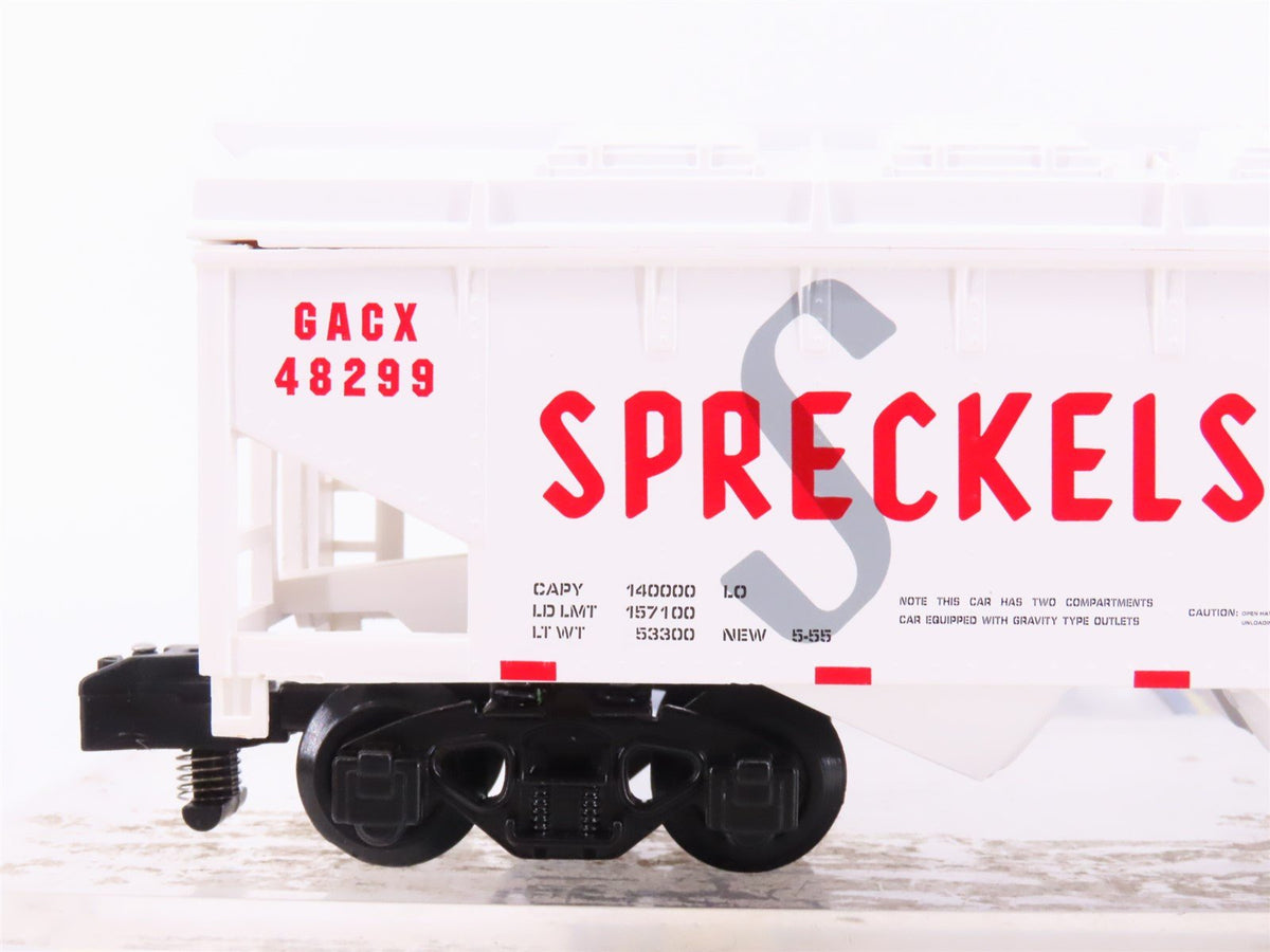 S Scale American Flyer 6-48299 TCA 2013 GACX Spreckels Sugar 2-Bay Hopper #48299