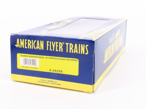 S Scale American Flyer 6-48299 TCA 2013 GACX Spreckels Sugar 2-Bay Hopper #48299