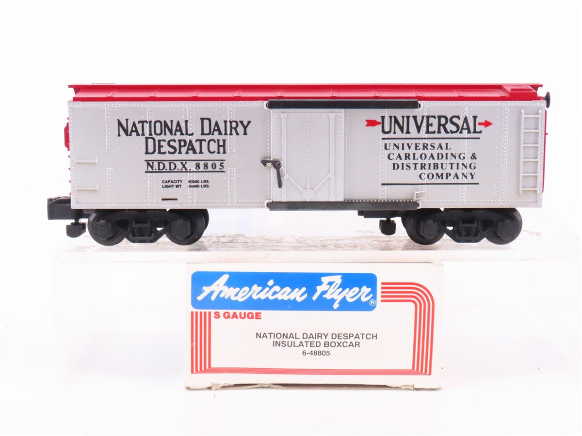 S Scale American Flyer 6-48805 NDDX National Dairy Despatch Boxcar #8805