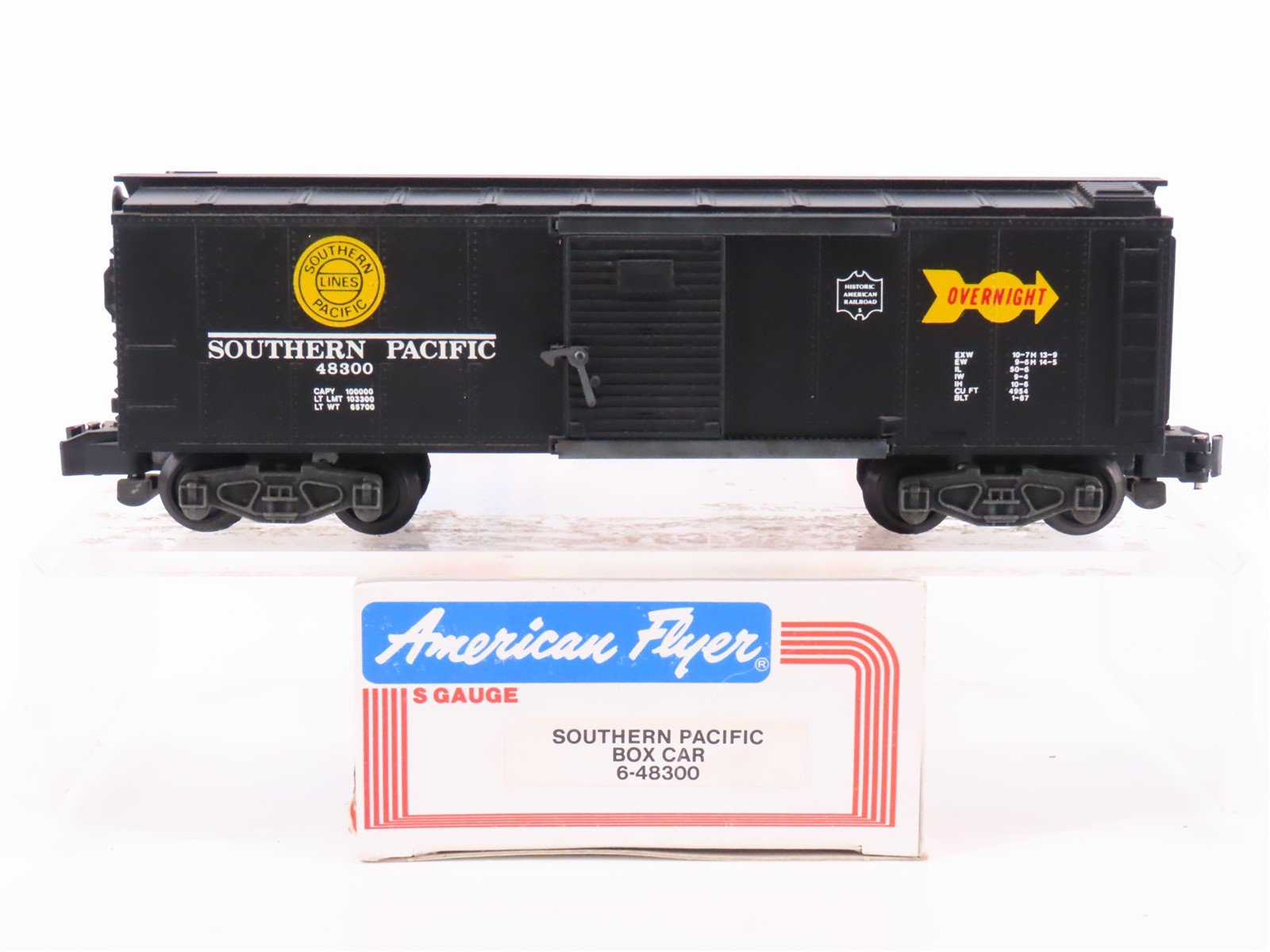 S Scale American Flyer 6-48300 SP Southern Pacific Boxcar #48300