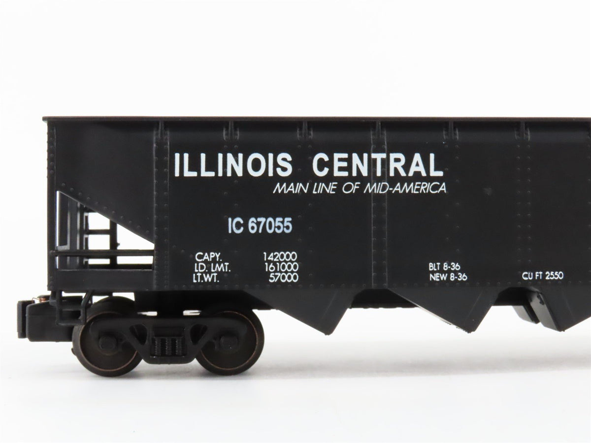 S Scale American Models 3403 IC Illinois Central Railroad 4-Bay Hopper #67055