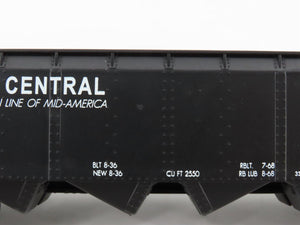 S Scale American Models 3403 IC Illinois Central Railroad 4-Bay Hopper #67055