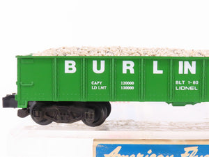 S Scale American Flyer 4-9300 BN Burlington Northern Gondola Car #9300 w/Load