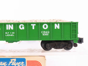 S Scale American Flyer 4-9300 BN Burlington Northern Gondola Car #9300 w/Load