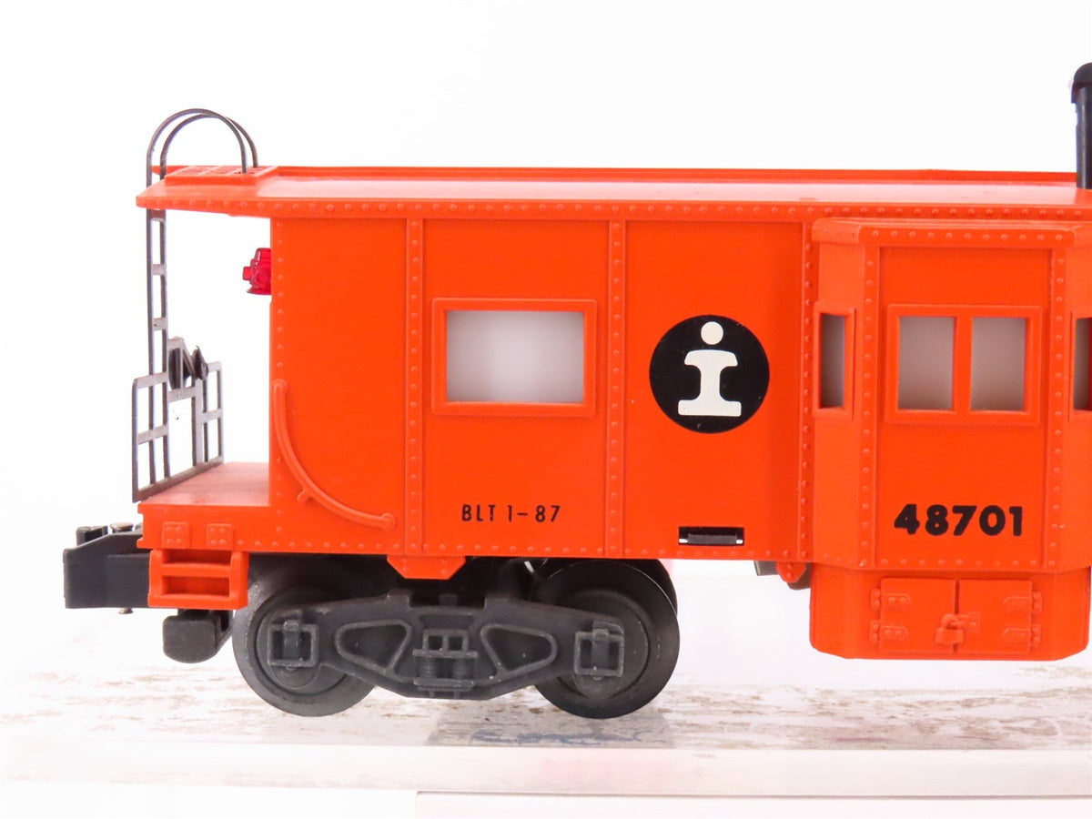 S Scale American Flyer 6-48701 IC Illinois Central Lighted Caboose #48701