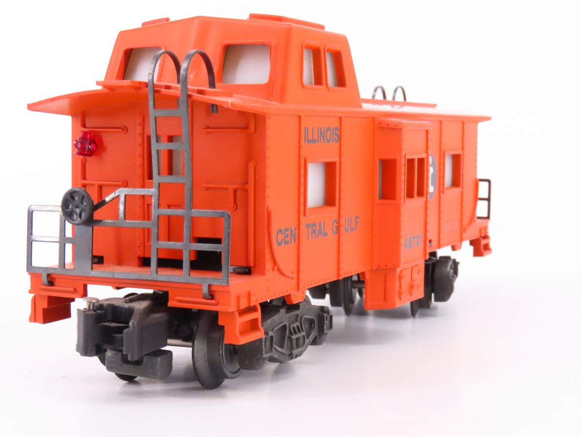 S Scale American Flyer 6-48701 IC Illinois Central Lighted Caboose #48701