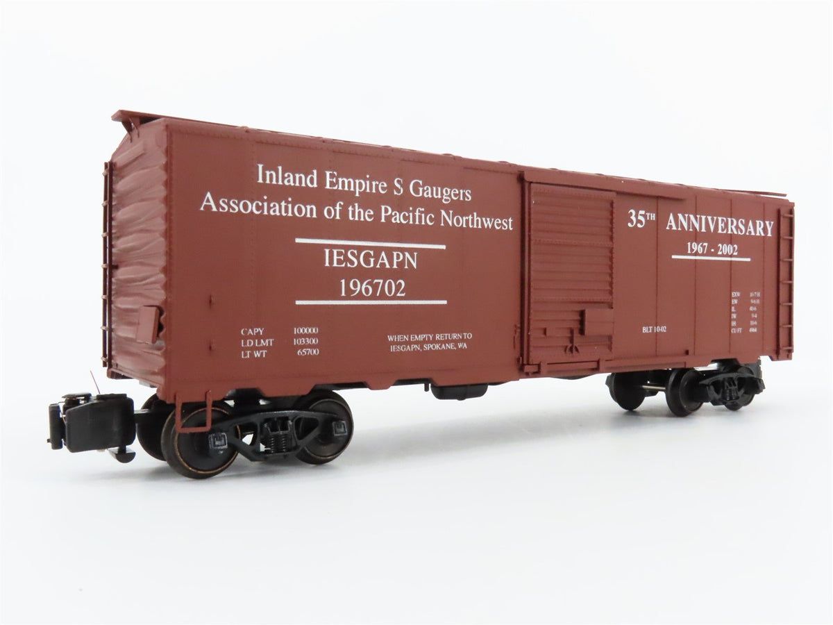 S Scale American Models IESGAPN 35th Anniversary 1967-2002 40&#39; Box Car #196702