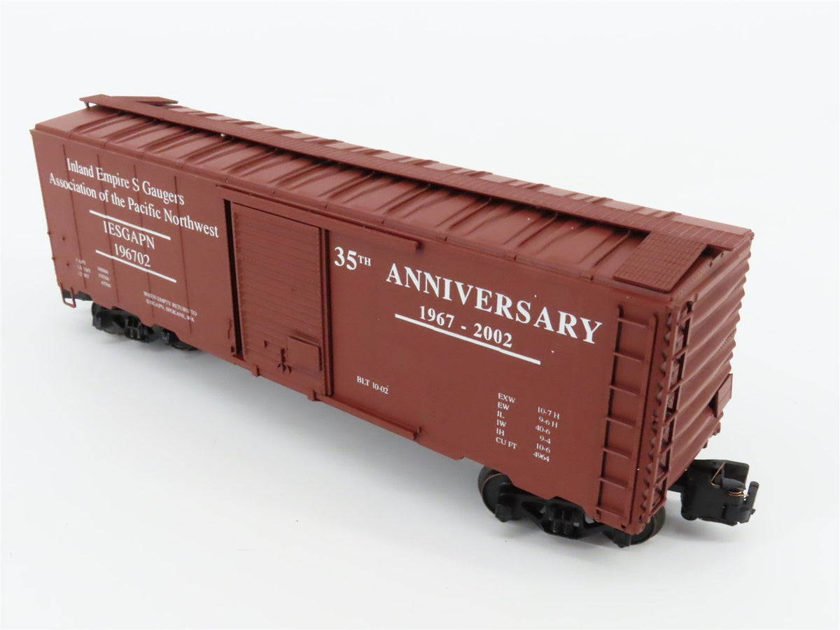 S Scale American Models IESGAPN 35th Anniversary 1967-2002 40&#39; Box Car #196702