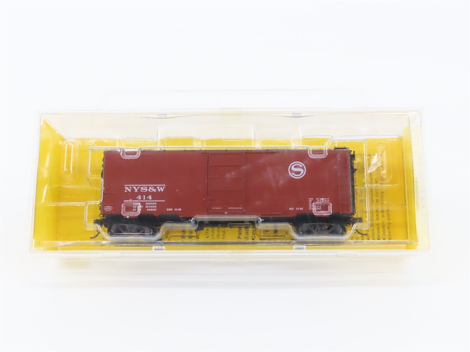 HO Scale Kadee 4053 NYSW Susquehanna 40' PS-1 Boxcar #414 Sealed