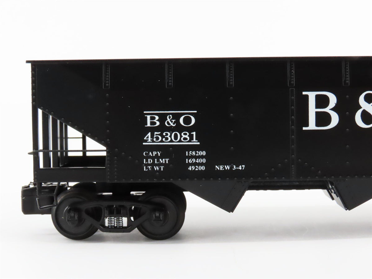 S Scale American Models 3368 B&amp;O Baltimore &amp; Ohio Railroad 3-Bay Hopper #453081