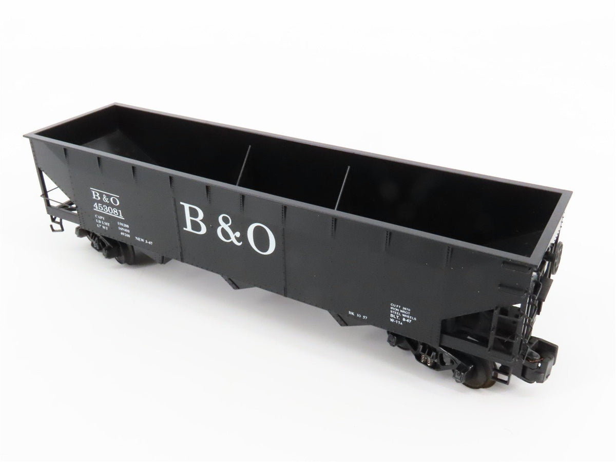 S Scale American Models 3368 B&amp;O Baltimore &amp; Ohio Railroad 3-Bay Hopper #453081