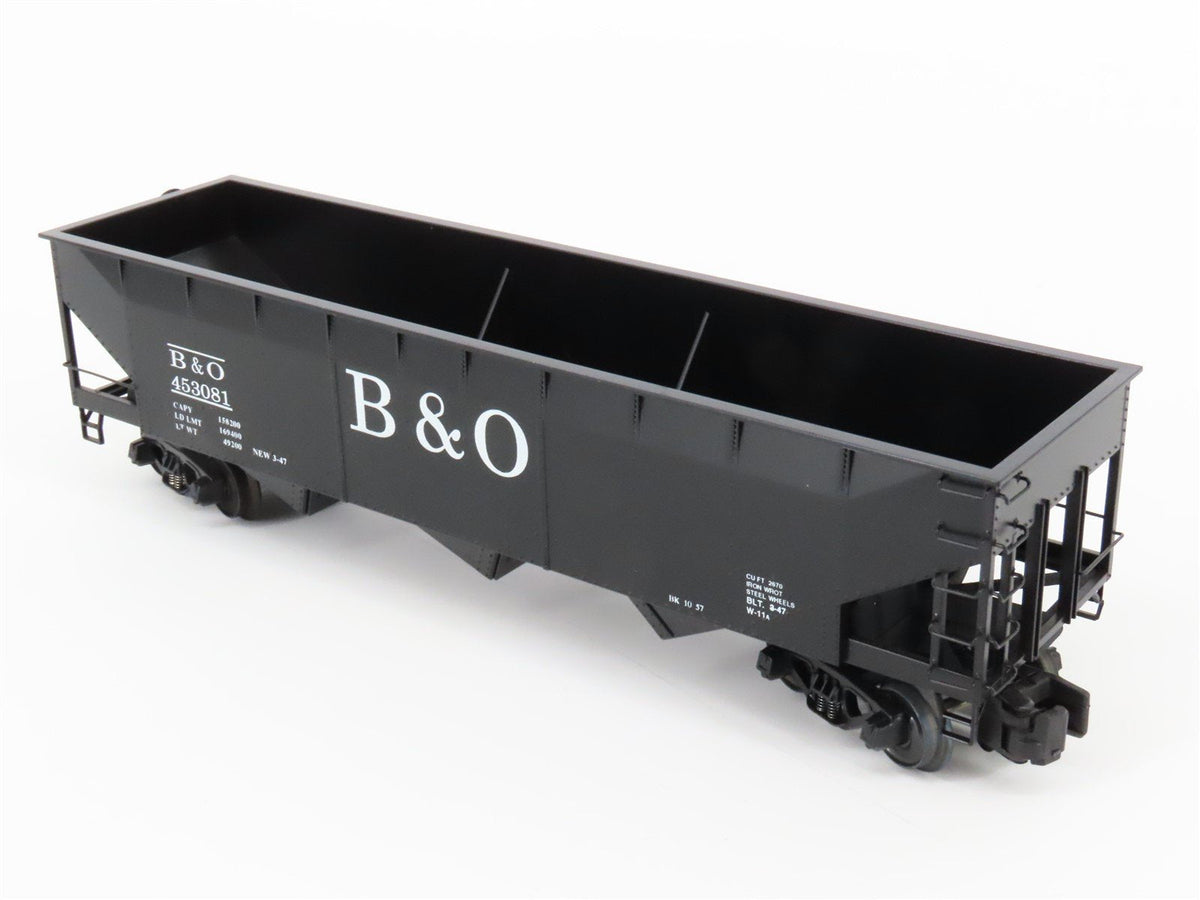 S Scale American Models 3368 B&amp;O Baltimore &amp; Ohio Railroad 3-Bay Hopper #453081