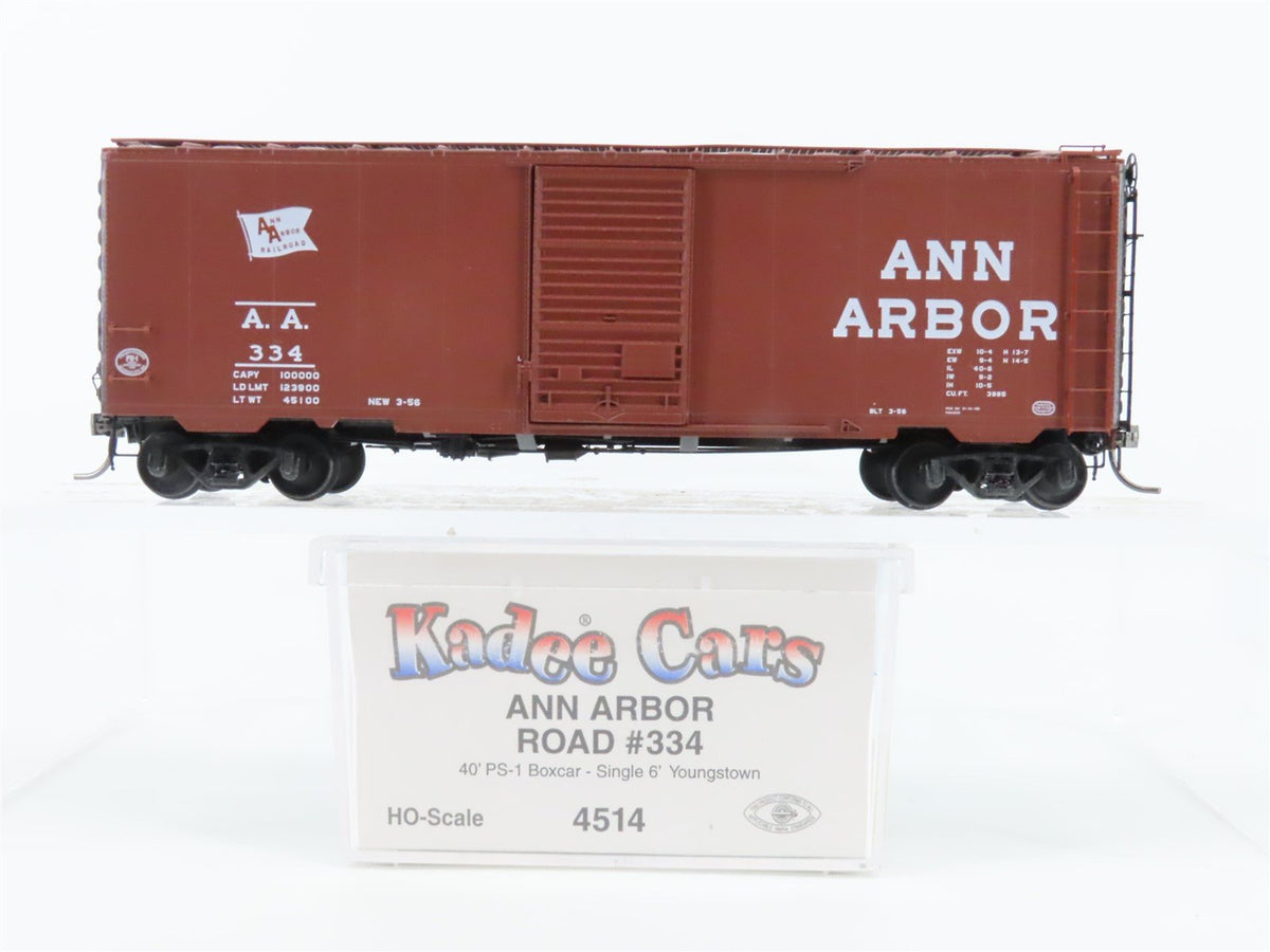 HO Scale Kadee 4514 AA Ann Arbor 40&#39; PS-1 Boxcar #334