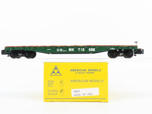 S Scale American Models 6026 MKT Katy Railroad 46' Flat Car #13622