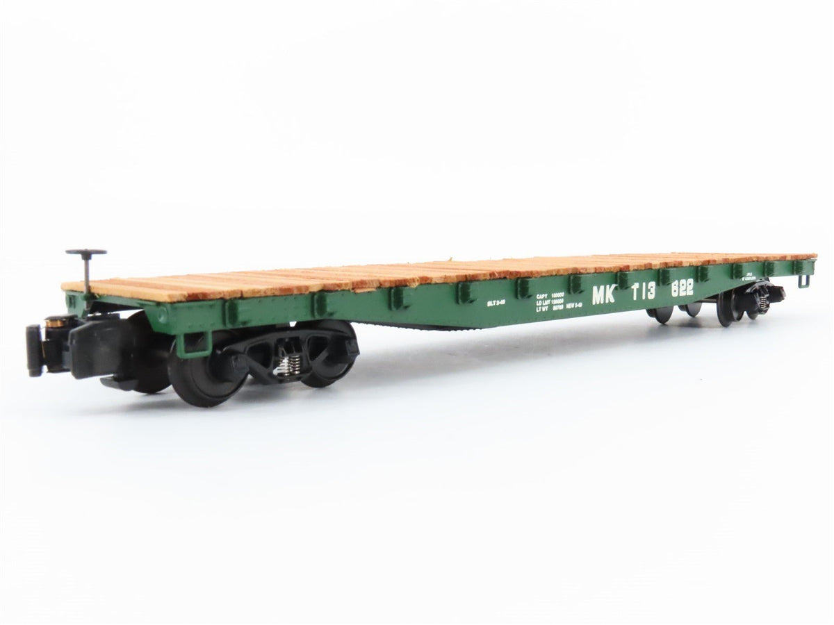 S Scale American Models 6026 MKT Katy Railroad 46&#39; Flat Car #13622