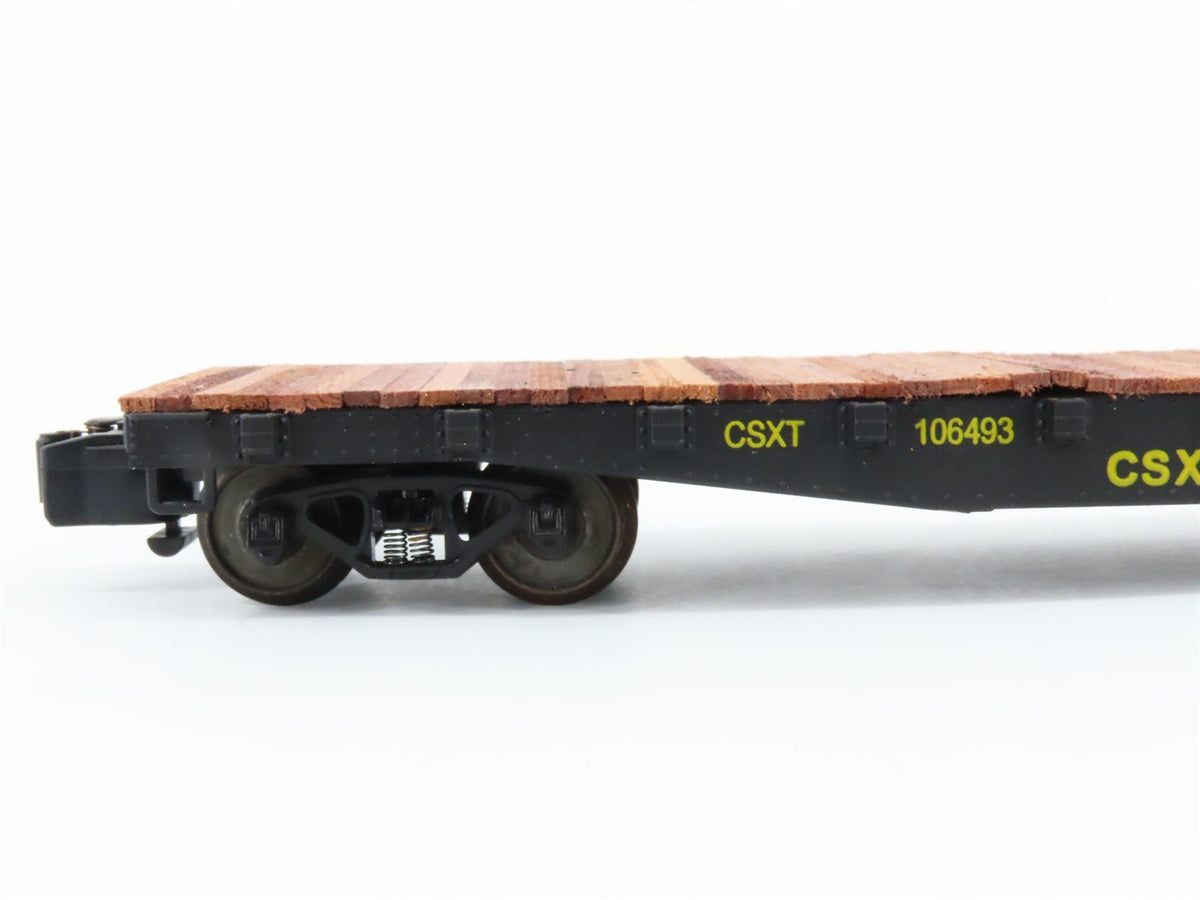 S Scale American Models 6007 CSXT 46&#39; Flat Car #106493