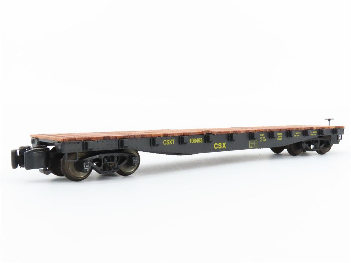 S Scale American Models 6007 CSXT 46&#39; Flat Car #106493