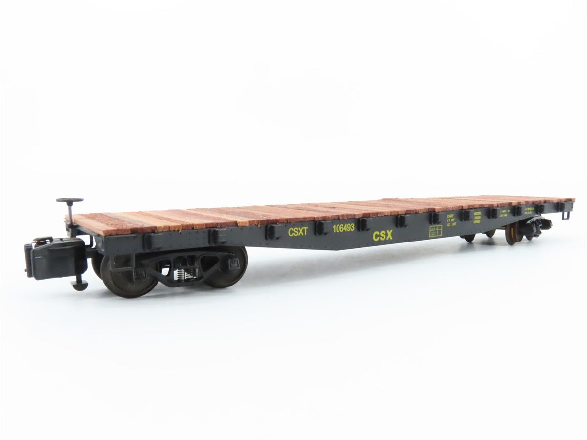 S Scale American Models 6007 CSXT 46&#39; Flat Car #106493