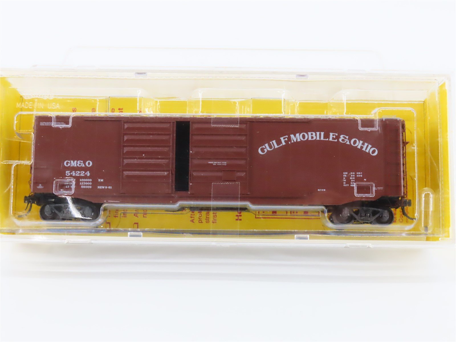 HO Scale Kadee 6719 GM&O Gulf Mobile & Ohio 50' PS-1 Boxcar #54224 Sealed