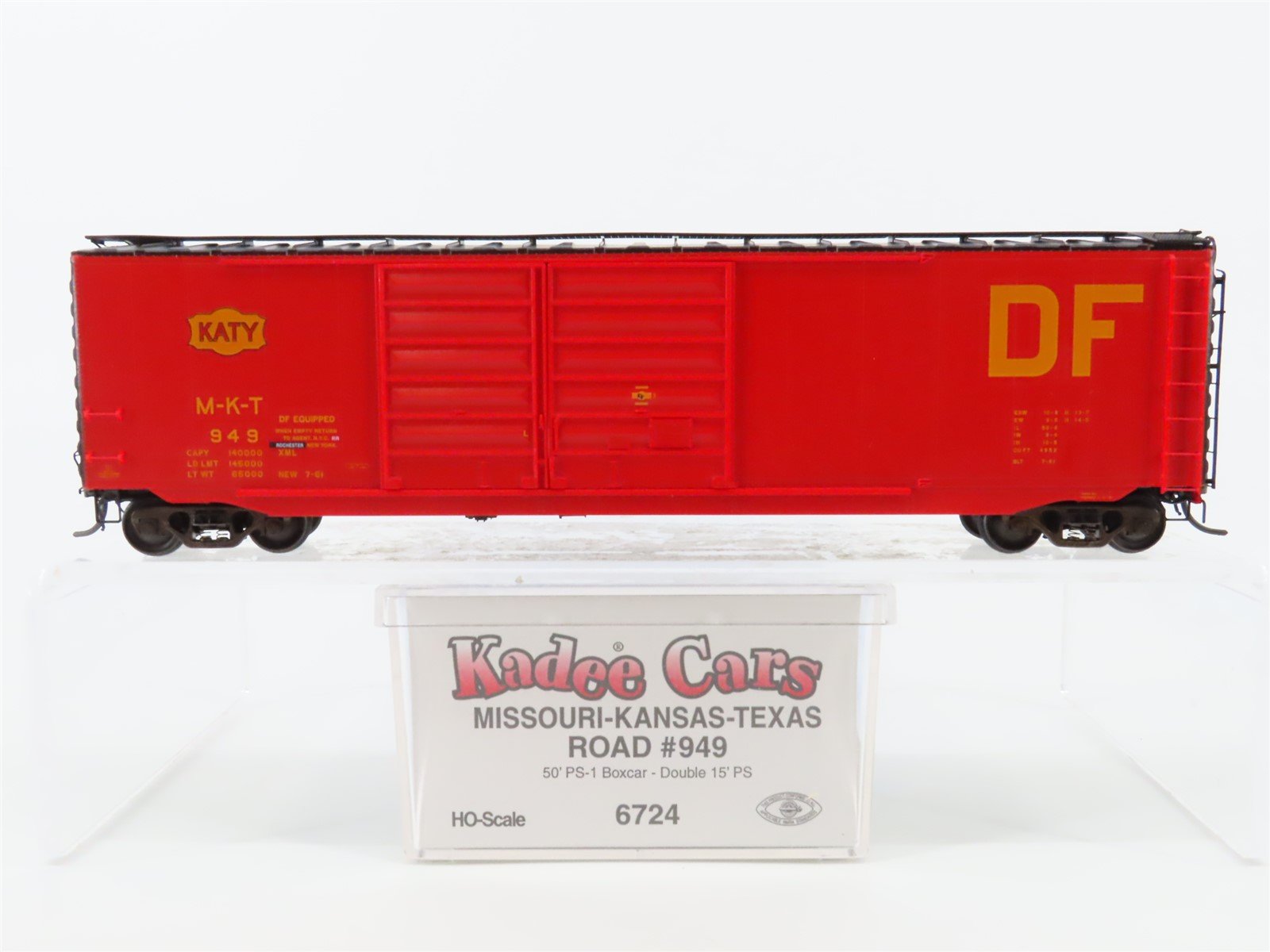 HO Scale Kadee 6724 MKT "Katy" Missouri Kansas Texas 50' PS-1 Boxcar #949