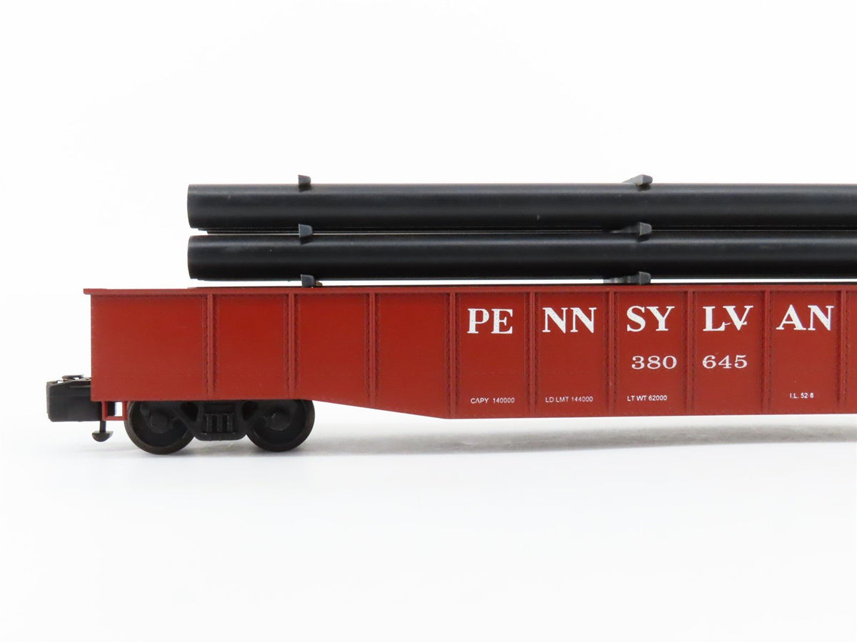 S Scale American Models 4404 PRR Pennsylvania 52&#39; Gondola #380645 w/ Load