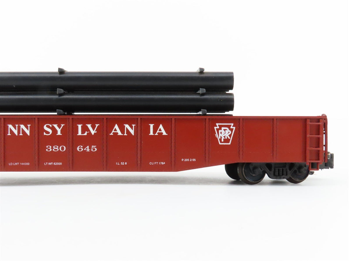 S Scale American Models 4404 PRR Pennsylvania 52&#39; Gondola #380645 w/ Load