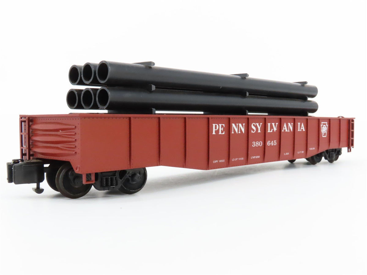 S Scale American Models 4404 PRR Pennsylvania 52&#39; Gondola #380645 w/ Load