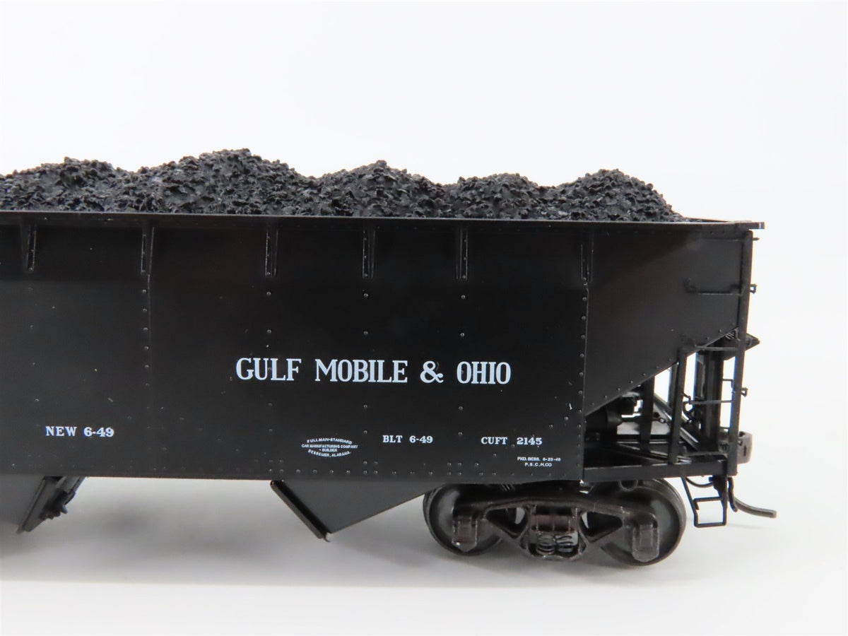 HO Scale Kadee 7510 GM&amp;O Gulf Mobile &amp; Ohio 50-Ton 2-Bay Hopper #32633 w/ Load