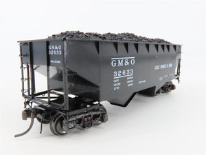 HO Scale Kadee 7510 GM&O Gulf Mobile & Ohio 50-Ton 2-Bay Hopper #32633 w/ Load