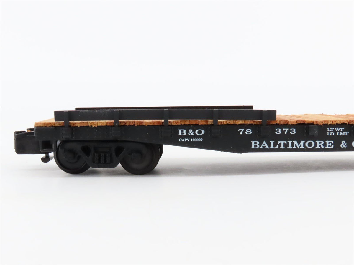 S Scale American Models 2011 B&amp;O Baltimore &amp; Ohio Railroad 46&#39; Flat Car #78373