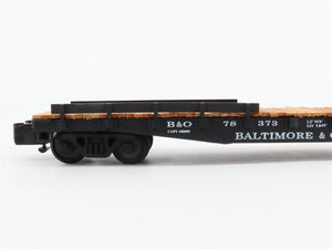 S Scale American Models 2011 B&O Baltimore & Ohio Railroad 46' Flat Car #78373