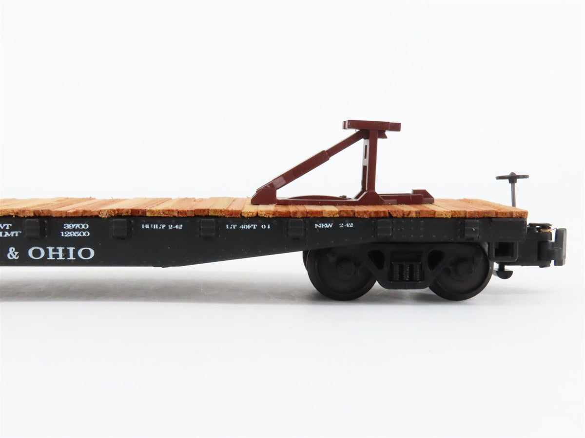 S Scale American Models 2011 B&amp;O Baltimore &amp; Ohio Railroad 46&#39; Flat Car #78373