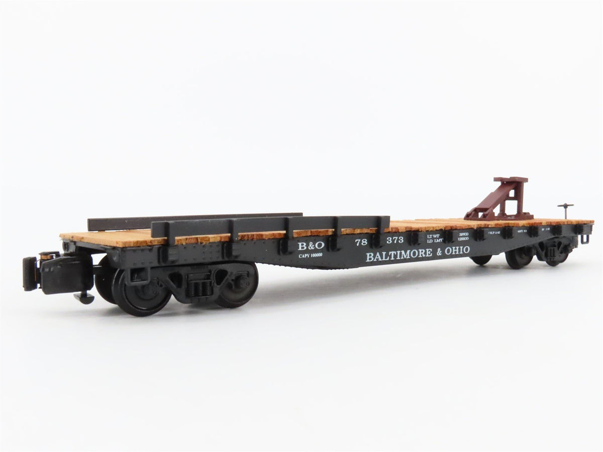 S Scale American Models 2011 B&amp;O Baltimore &amp; Ohio Railroad 46&#39; Flat Car #78373