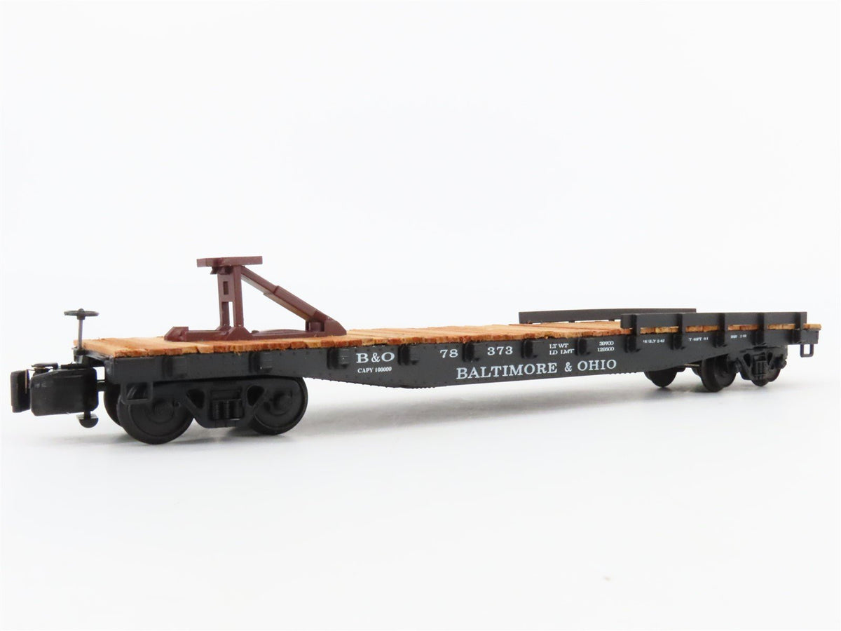 S Scale American Models 2011 B&amp;O Baltimore &amp; Ohio Railroad 46&#39; Flat Car #78373