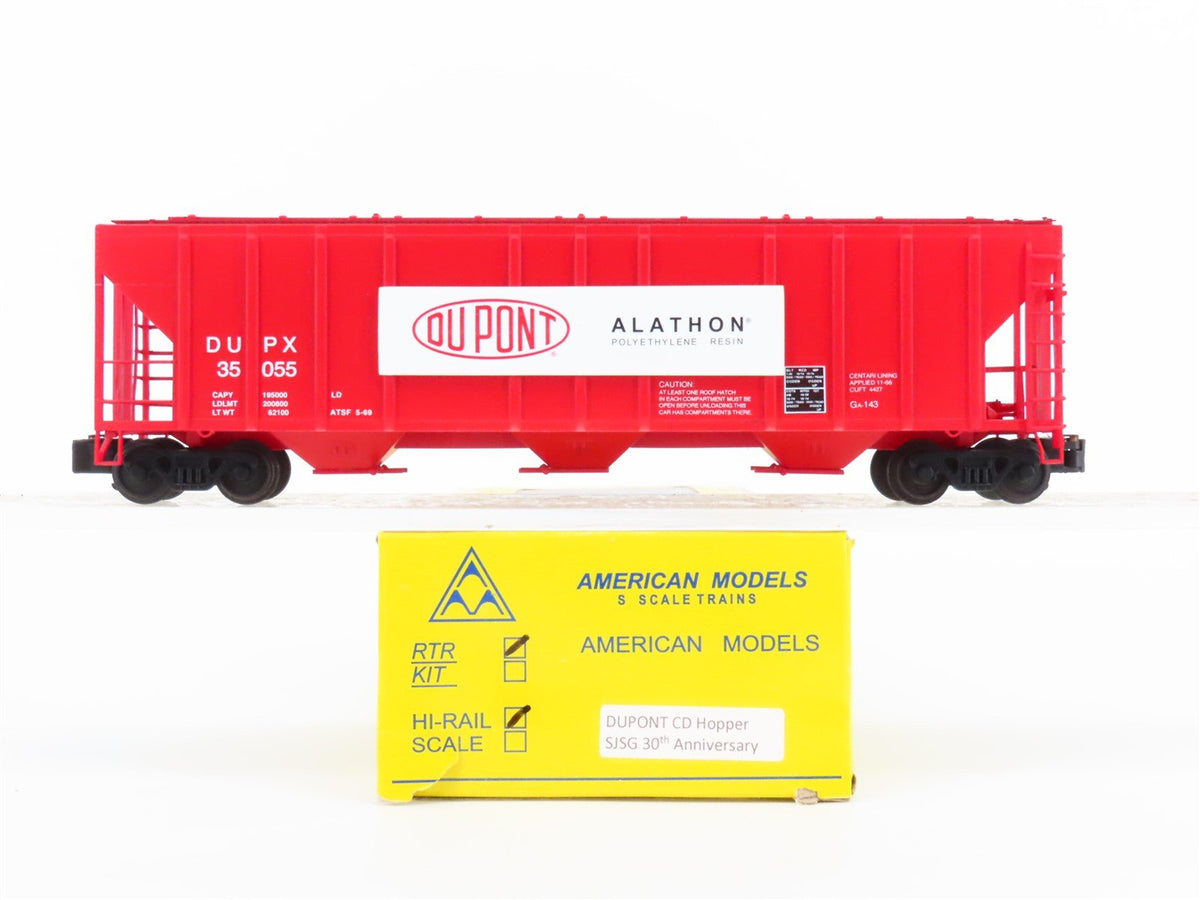 S Scale American Models SJSG 30th Anniversary DUPX Dupont 3-Bay Hopper #35055